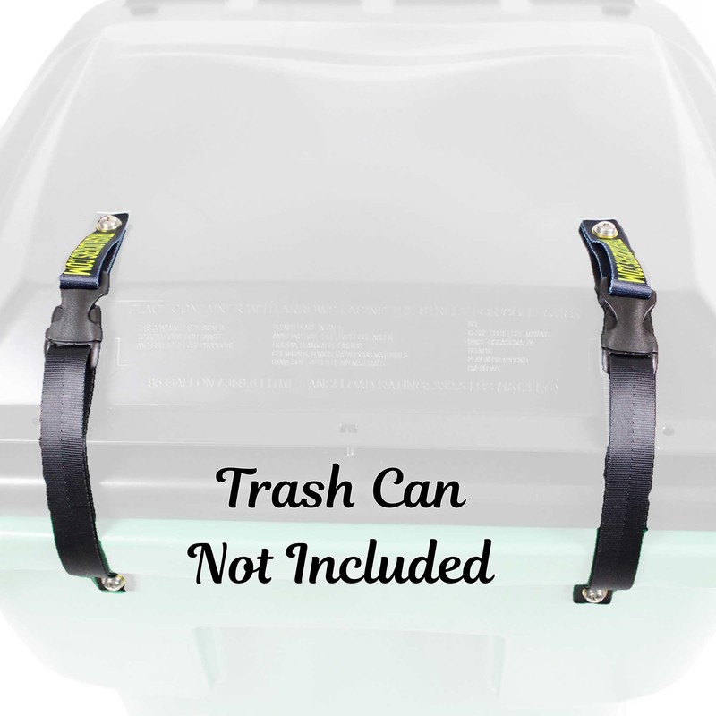 Trash Lock Original Two Strap Lid Lock, Very Secure, Deter
