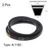 sourcing map Pack of 2 A-1210 V-belt drive belt, 1210