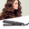 Electric Hair Straighter Silicone Strip Straightening Curling Hair Styling Flat
