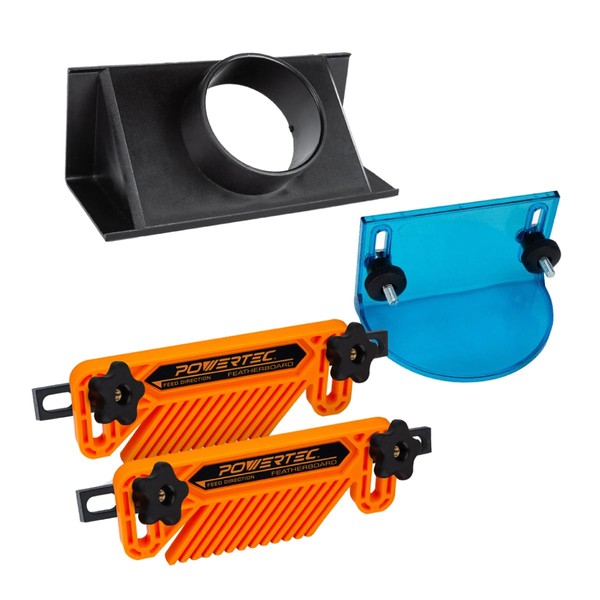 POWERTEC 71913 Full Size Router Bit Guard with 2.5" ID