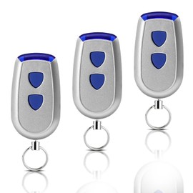 3 pieces replacement for standard steel hand transmitter, remote control 433.92 MHz, 2 channels, compatible with standard steel Crawford EA433 2KS, EA433 4KS, T433-4, RCU 433-2, RCU 433-4, EA433 2KM