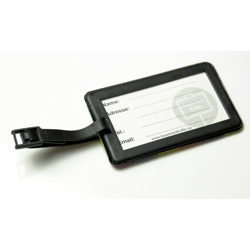 HAUPTSTADTKOFFER Kofferschild, Namensschild, Kofferanhänger ?Puzzle? Luggage Tag, 10 cm, Multicolour