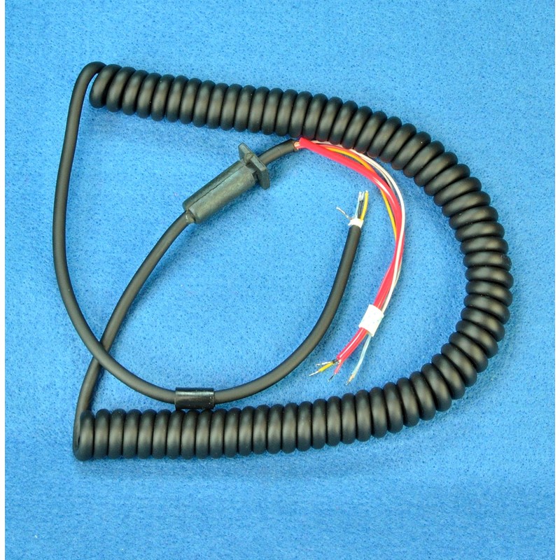 Replacement MIC CORD - 6 wire - 10 Ft Coiled