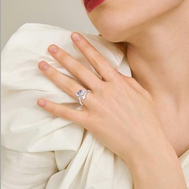 ONEFINITY Scottish Thistle Ring 925 Sterling Silver Scotland Ring Scottish Thistle Valentine's Day Gifts For Women