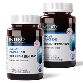 formulaintero Omega 3 1200mg 6 month supply / 오메가3 1200mg 6개월분  X 2병 (360캡슐) 캐나다산 비타민D