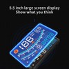 Lyaciomn Car Flat Monitor OBDII EUOBD 5.5Inch Windshield Projector HUD