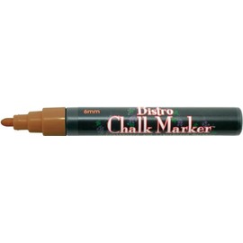 Uchida 480-C-6 Marvy Broad Point Tip Regular Bistro Chalk Marker, Brown