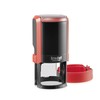 Flame Red Circular Notary Stamp (Black Ink) | Ohio