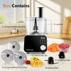 COOKLEE Food Processor, 600 Watts, 6 Functions Electric Food Chopper