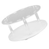 Acrylic Tweezers Stand Holder 12 Holes Rotatable Eyelash Extension Tool