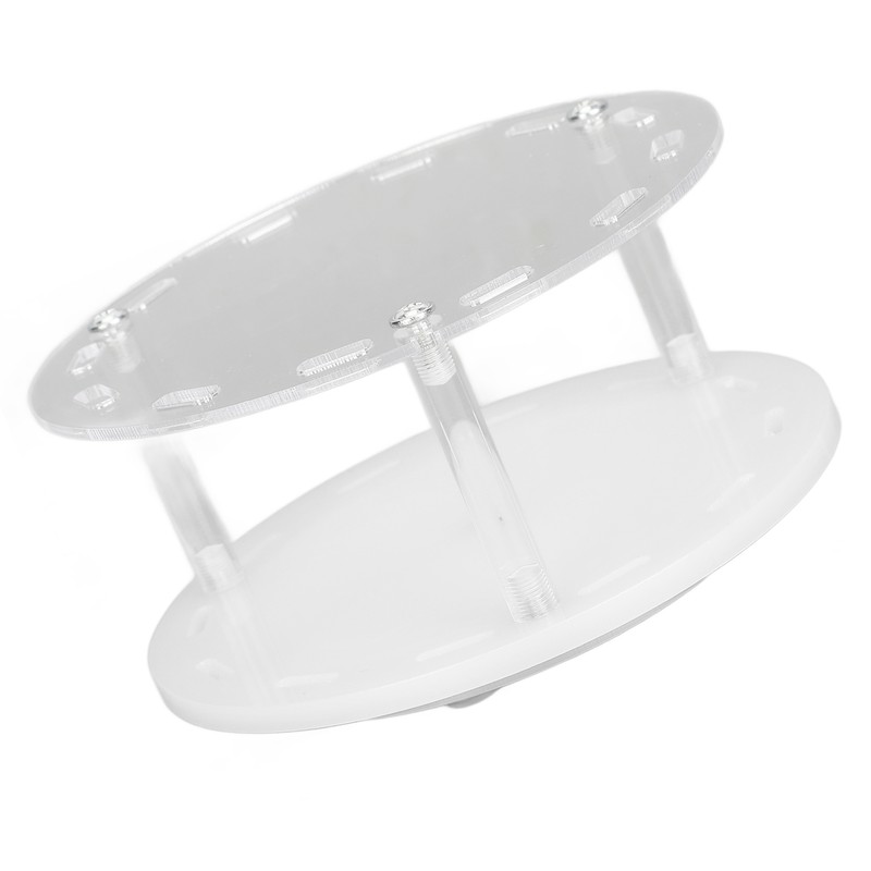 Acrylic Tweezers Stand Holder 12 Holes Rotatable Eyelash Extension Tool