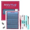 Mayhug Eyelash Extensions Set, Natural Lash Extension Set, 8-18 mm,
