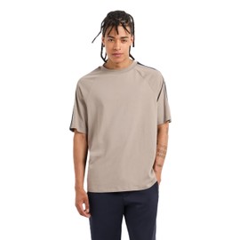 Armani Exchange Men's AX Line Logo Regular Fit Heavy Jersey Tee, Driftwood