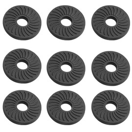 [DELUXEFOX] Rubber Pads Rubber Washers 9 Pcs Belt 1/4" Screw Holes Screw Washers Rubber Washers Screw Washers Protectors Protects Camera and Parts - Enhanced Friction - Anti-Slip Black