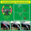 Steering Wheel Power Handle Spinner Knob with Skin-Touch Silicone,No Tools