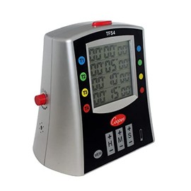 Cooper-Atkins TFS4 Large Multi-Station Digital Timer for Food Safety in Commercial Grade Restaurant Cooking