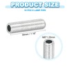 PATIKIL M8 Thread Carbon Steel Lamp Pipe 10 Sets 30mm/1.18"