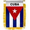 Cuba MINI BANNER FLAG GREAT FOR CAR & HOME Glass