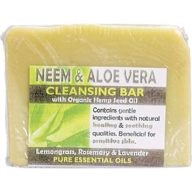Harmony Soapworks Neem and Aloe Vera Soap Cleansing Bar, 140 Grams