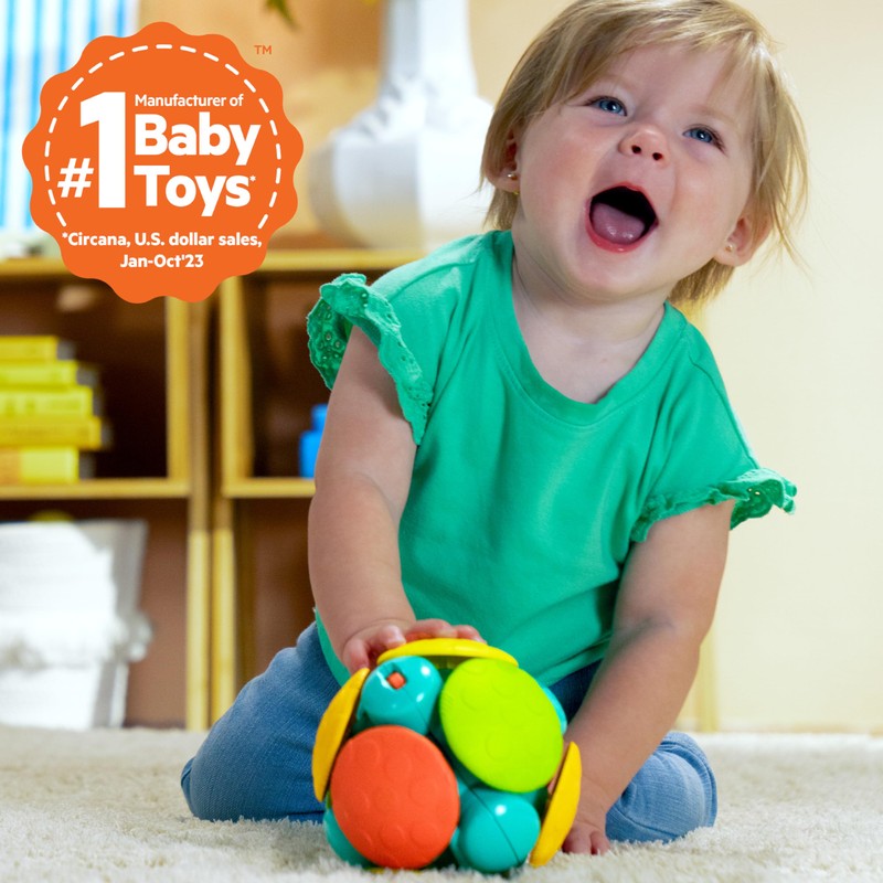 Bright Starts Wobble Bobble Activity Ball Toy, Baby & Toddler