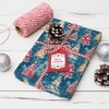 WRAPLULU Blue Christmas Tree Wrapping Paper - 4 Jumbo Sheets,