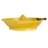 Creative Co-Op Countryside Citrus Stoneware Lemon Juicer, Multicolor
