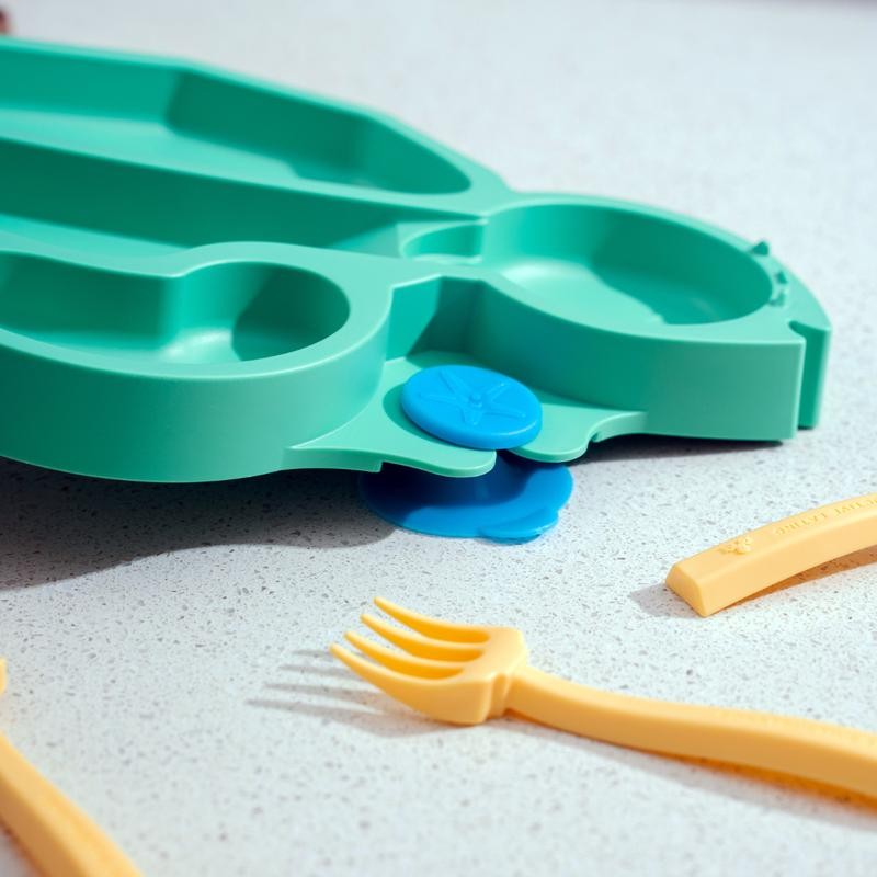 Constructive Eating Training Utensils and Plate Set - Made in