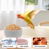 LuckyOpt 5 Oz Bird Cage Feeder, Detachable Hanging Ceramic Bird