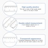 Coptiner 12 Pcs 30cm Rulers Set,12 Inch transparent Plastic Multipack