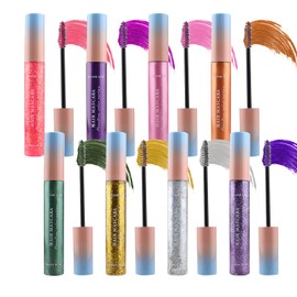 Colored Mascara Sets, Waterproof Colorful Mascara Gift Set, Long Lasting for Eyelash Eye Makeup