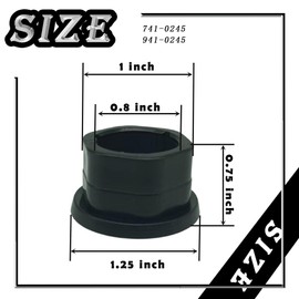 RTPOWER 741-0245 941-0245 Hex Flange Bushing Compatible with MTD Toro-Bilt Cub Cadet Craftsman SnowBlower SnowThrower (4 Pack)