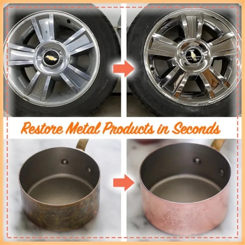 Metal Polish Pulidor Metales Abrillantador Oxido Suciedad Blanco