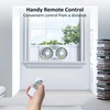shinic 9" Twin Window Fan with Remote Control,Reversible Airflow,Removable Cover,3