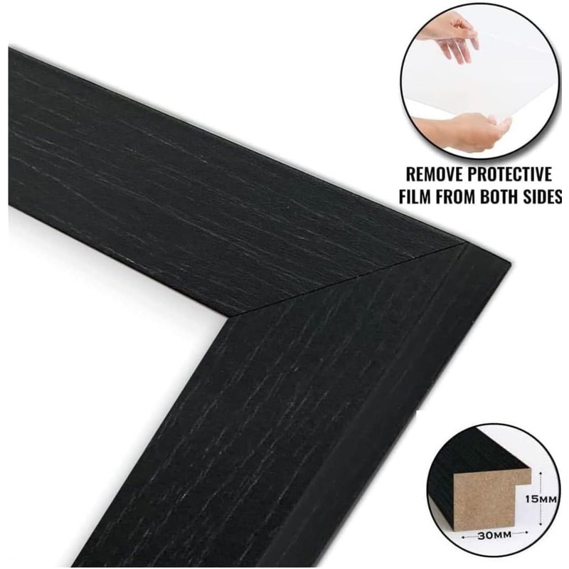 4x4 Inches Black Square Photo & Picture Frame Home Decor