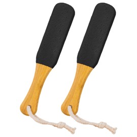 2PCS Foot File Foot Rasp File Dead Skin Remover Foot Scrubber Hard Skin Remover Foot Care for Wet and Dry Cracked Feet,Removing Hard Dead Skin, Calluses(Black)