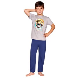 Ilusión 33000 Pijama, Niño, Gris Real, 12