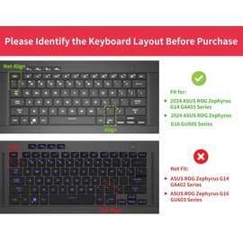 Keyboard Cover Skin for 2024 ASUS ROG Zephyrus G14 GA403 GA403UU GA403UV GA403UI & 2024 Zephyrus G16 GU605 GU605MV GU605MI GU605MY GU605MZ GU605MU Series Laptop Keyboard Cover Skin Protector, Pink