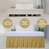 PureFit Wrap Around Ruffled Bed Skirt with Adjustable Elastic Belt
