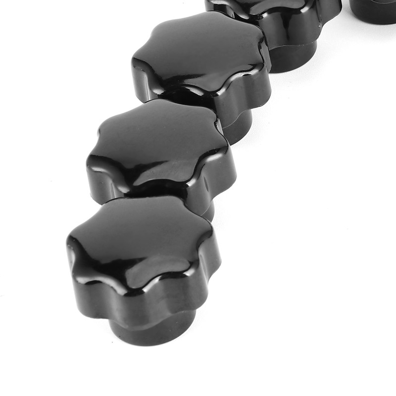 10Pcs Nuts Knob Grip Handle 7-Star 8mm Female Thread Brass