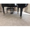 Grand Piano Caster Cups in Black - 5.5 inches (Set