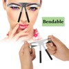 ATOMUS 2pcs Tattoo Eyebrow Ruler European Eyebrow Ruler Makeup Tool