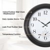 Aurowit Atomic Outdoor Wall Clock 18 Inch Sealed Outdoor Waterproof
