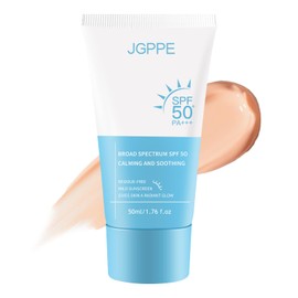 Silky Moisture Sunscreen, SPF 50+ leichte Gesichtscreme ohne Rückstände für glattere Gesichtshaut, Koreanische Sonnencreme für das Gesicht zur täglichen Anwendung