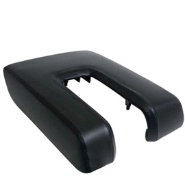 GXARTS Armrest Center Console Cover Gray Stitch Compatible with Toyota Tundra 2014 2015 2016 2017 2018 2019 Auto Leather Suture Console Lid Cover Replacement Black (Leather Part only)