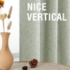 H.VERSAILTEX Christmas Sage 100% Blackout Curtains for Bedroom Linen Texture