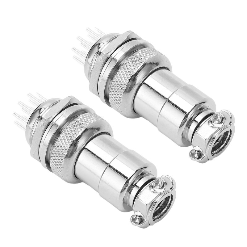 2PCS 12 Pin Aviation Connectors Zinc Alloy Electrical Plug and