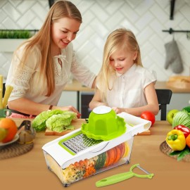 ADODU Graters For Kitchen, Cheese Grater with Container, Mandoline Slicer For Kitchen,