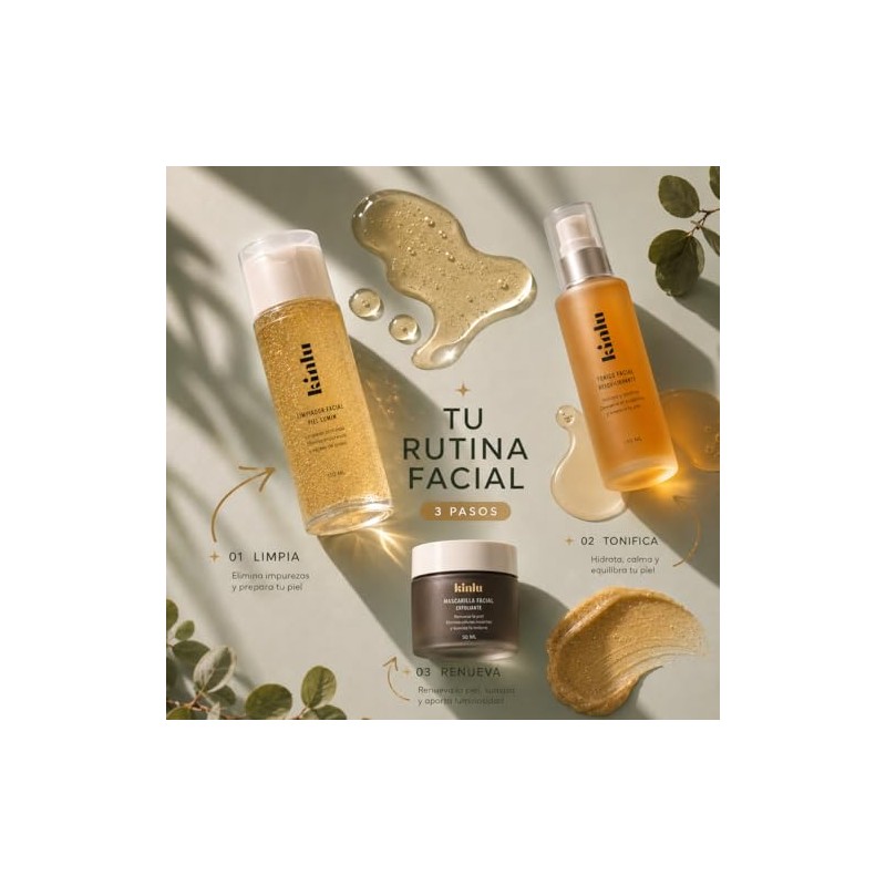 Rutina Limpieza y Nutrición Facial de KINLU