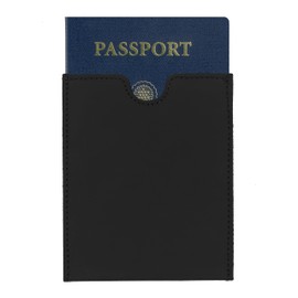 Shkira Premium Black Leather Passport Holder – Oil-Tanned Travel Wallet with Card Slots – Slim RFID-Free Design, Handmade for Men & Women
