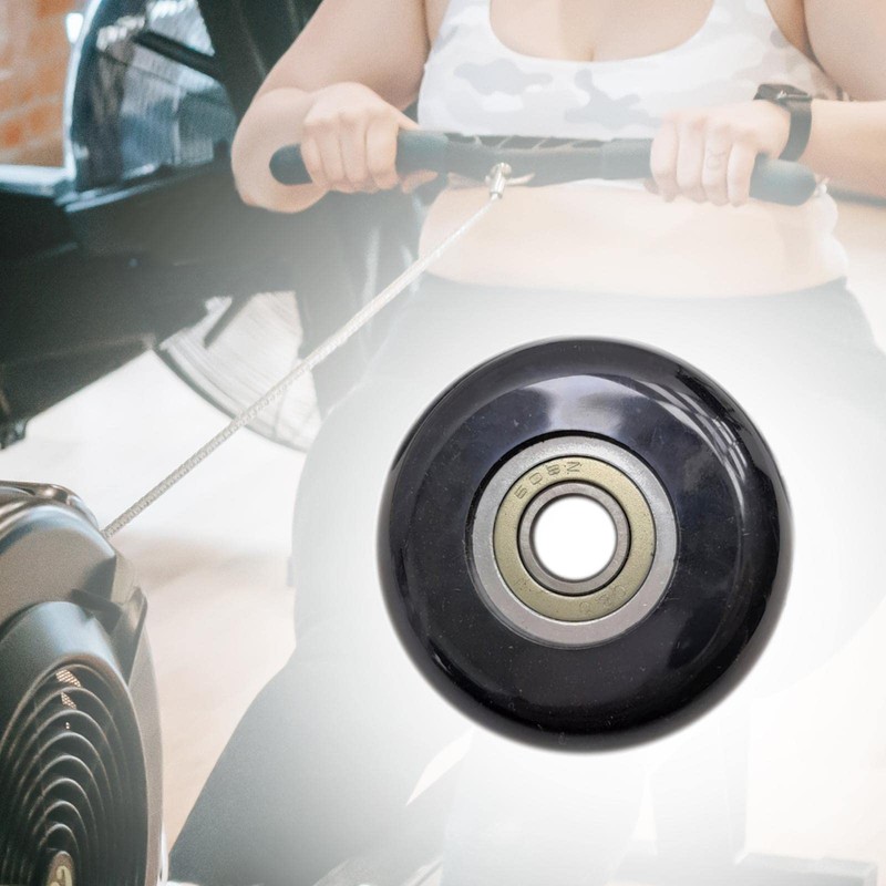 Hellery Bearing Pulley Wheel Cable Rowing Machine Pulley Exercise Bike